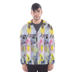 Graffiti Graphic Hooded Wind Breaker (men) by ArtistRoseanneJones