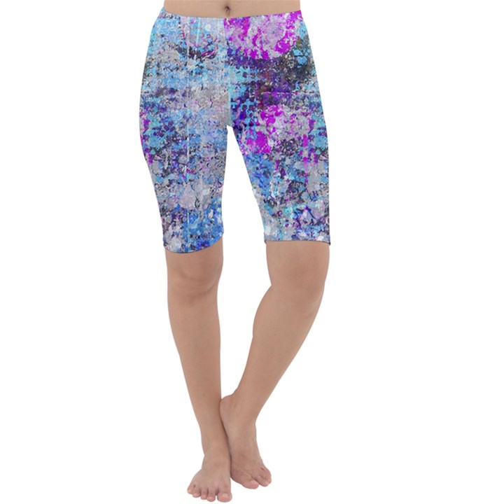 Graffiti Splatter Cropped Leggings 