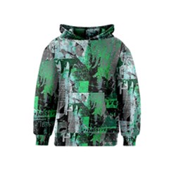 Green Urban Graffiti Kids  Pullover Hoodie