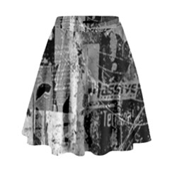 Urban Graffiti High Waist Skirt by ArtistRoseanneJones