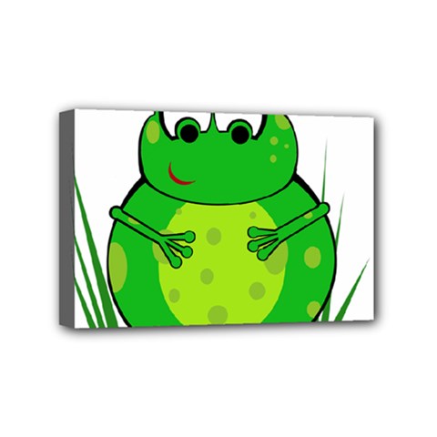 Green Frog Mini Canvas 6  X 4  by Valentinaart