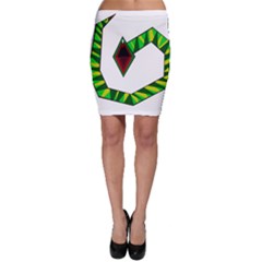 Decorative Snake Bodycon Skirt by Valentinaart