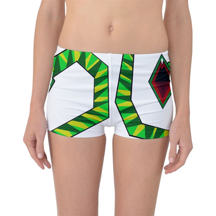 Decorative Snake Reversible Boyleg Bikini Bottoms