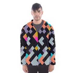 Connected Shapes                                                                             Mesh Lined Wind Breaker (men) by LalyLauraFLM