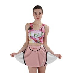 Pink Rhino Mini Skirt by Valentinaart