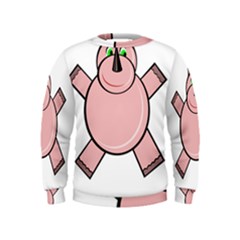 Pink Rhino Kids  Sweatshirt by Valentinaart