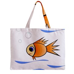 Cute Fish Zipper Mini Tote Bag by Valentinaart