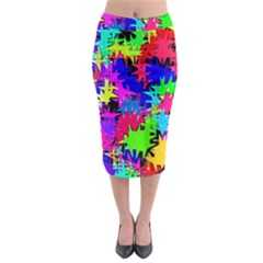Colorful Shapes                                                                               Midi Pencil Skirt by LalyLauraFLM