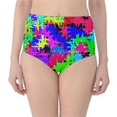 Colorful Shapes                                                                             High-waist Bikini Bottoms by LalyLauraFLM