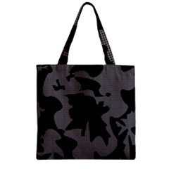 Decorative Elegant Design Zipper Grocery Tote Bag