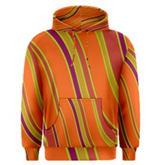 Orange Lines Men s Pullover Hoodie by Valentinaart