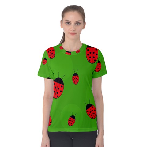 Ladybugs Women s Cotton Tee by Valentinaart