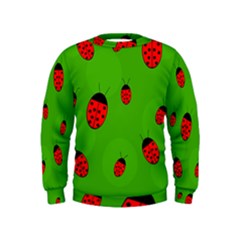 Ladybugs Kids  Sweatshirt by Valentinaart