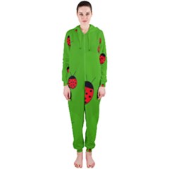 Ladybugs Hooded Jumpsuit (ladies)  by Valentinaart