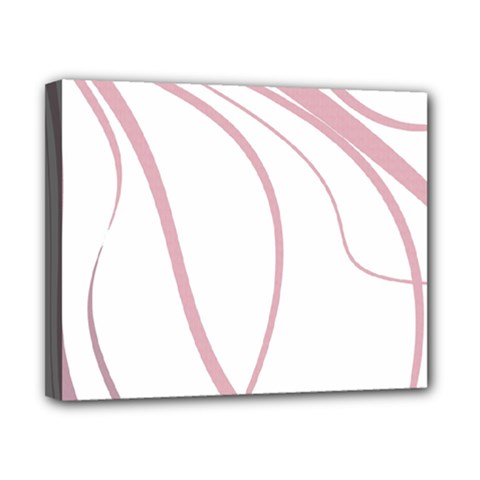 Pink Elegant Lines Canvas 10  X 8  by Valentinaart