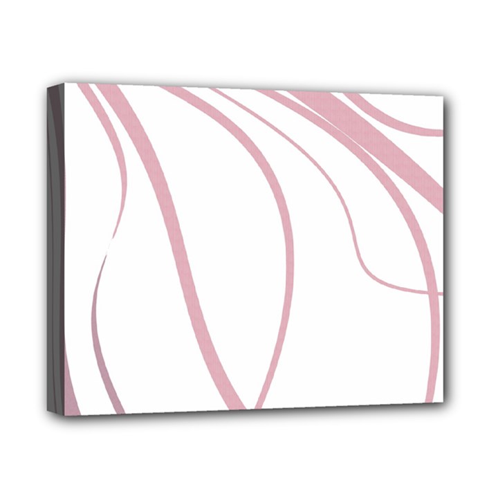 Pink elegant lines Canvas 10  x 8 