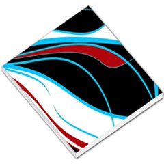 Blue, Red, Black And White Design Small Memo Pads