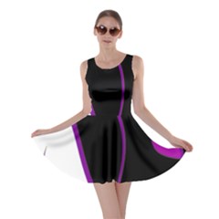 Purple Elegant Lines Skater Dress by Valentinaart