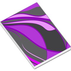 Purple Elegant Lines Large Memo Pads