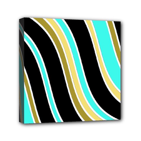 Elegant Lines Mini Canvas 6  X 6  by Valentinaart