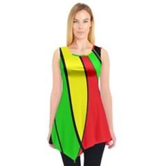 Colors Of Jamaica Sleeveless Tunic by Valentinaart