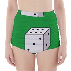 Dice  High-waisted Bikini Bottoms by Valentinaart