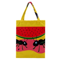 Ants And Watermelon  Classic Tote Bag by Valentinaart