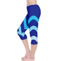 Blue waves  Capri Leggings  View3