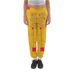 Yellow Abstract Sky Women s Jogger Sweatpants by Valentinaart