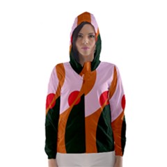 Decorative Abstraction  Hooded Wind Breaker (women) by Valentinaart