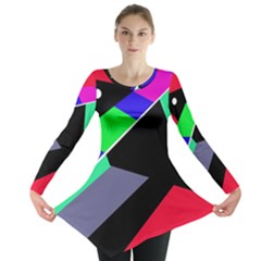 Abstract Fish Long Sleeve Tunic  by Valentinaart