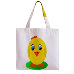 Cute Chicken  Zipper Grocery Tote Bag by Valentinaart