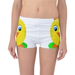 Cute Chicken  Reversible Boyleg Bikini Bottoms by Valentinaart