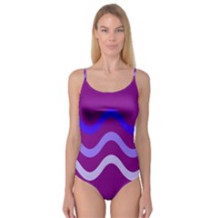 Purple Waves Camisole Leotard  by Valentinaart