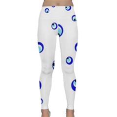 Mediterranean Blue Eyes Yoga Leggings by Valentinaart