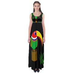 Toucan Empire Waist Maxi Dress by Valentinaart