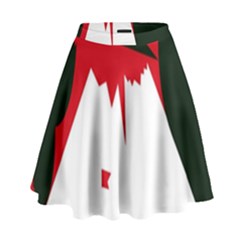 Volcano  High Waist Skirt by Valentinaart