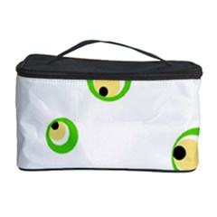 Green Eyes Cosmetic Storage Case by Valentinaart