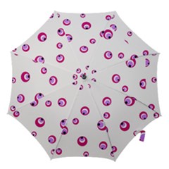 Purple Eyes Hook Handle Umbrellas (medium) by Valentinaart