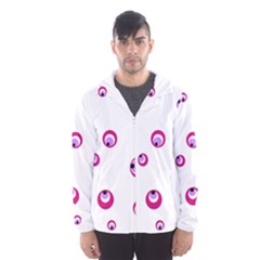 Purple Eyes Hooded Wind Breaker (men) by Valentinaart