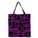 Purple and black elegant design Grocery Tote Bag View2