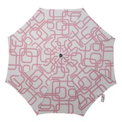 Pink Elegant Design Hook Handle Umbrellas (medium) by Valentinaart
