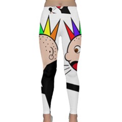 Punker  Yoga Leggings by Valentinaart