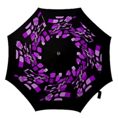 Purple Decorative Abstraction Hook Handle Umbrellas (medium)