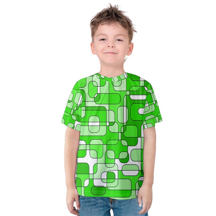 Green decorative abstraction  Kid s Cotton Tee