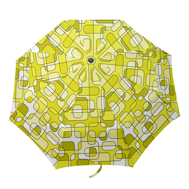 Yellow decorative abstraction Folding Umbrellas