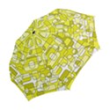 Yellow decorative abstraction Folding Umbrellas View2