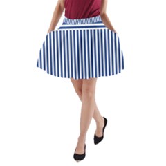 Nautical Striped A-line Pocket Skirt by olgart