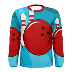 Bowling  Men s Long Sleeve Tee by Valentinaart