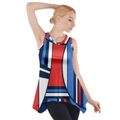 Abstract Nautical Side Drop Tank Tunic by olgart